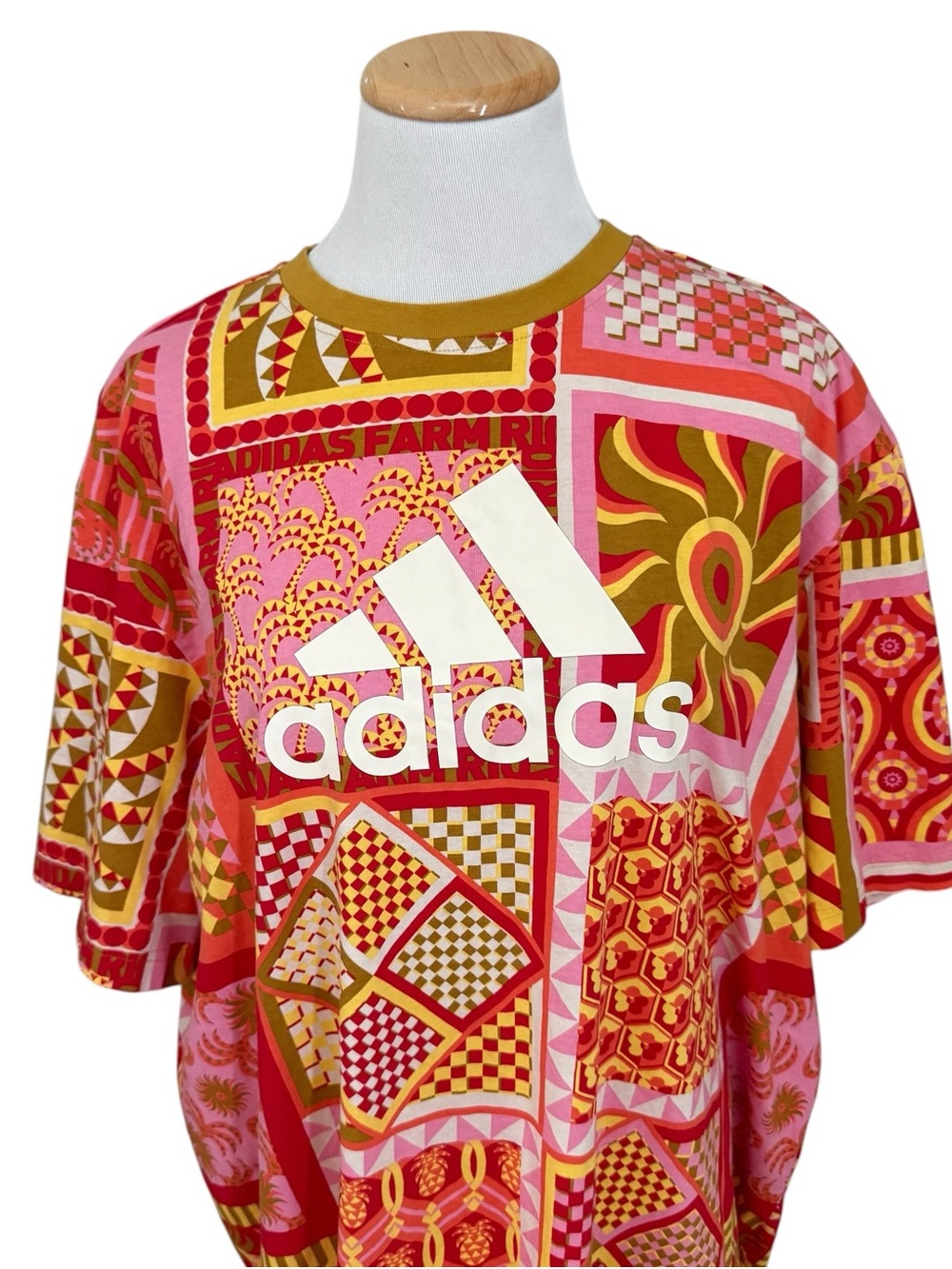 adidas x Farm Rio Kaleidoscope T-shirt Dress - Picture 3 of 10